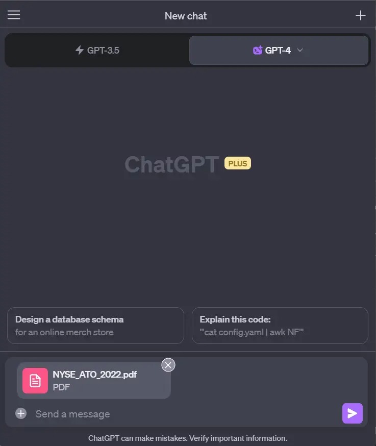 ChatGPT Upload PDF