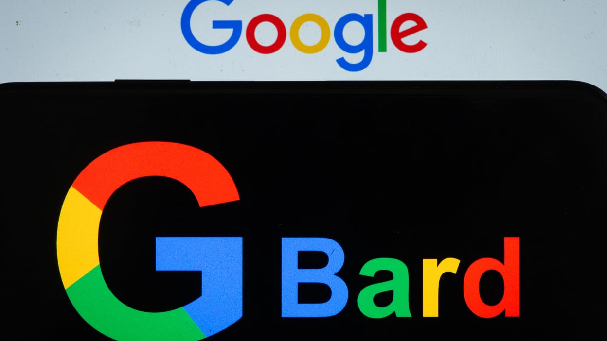 google bard logo on screens