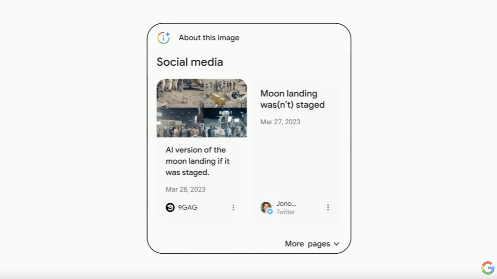 Google I/O: Misinformation